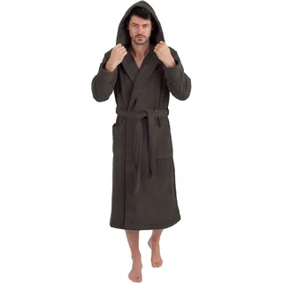 Wewo fashion Unisex-Bademantel »3006, ideal für Sauna & Spa, Hotelbademantel, Morgenmantel« 1 Stk. klassisch elegant, grau