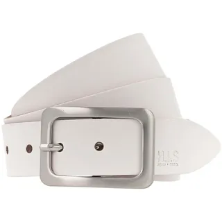 H.I.S. Damengürtel Leder 105 weiß