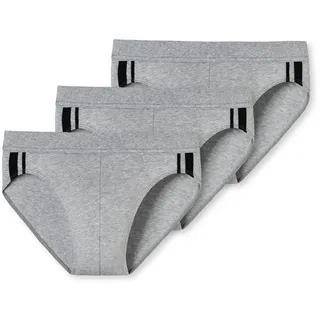SCHIESSER Slip grau S 3er Pack