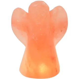 HIMALAYA SALT DREAMS Salzkristall-Tischlampe »Engel«, Leuchtmittel LED-Modul   LED wechselbar, Handgefertigt aus Salzkristall - jeder Stein ein Unikat, H: ca.13 cm, orange