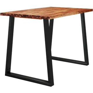 vidaXL Esstisch Baumkante 160x80x75 cm Massivholz Akazie