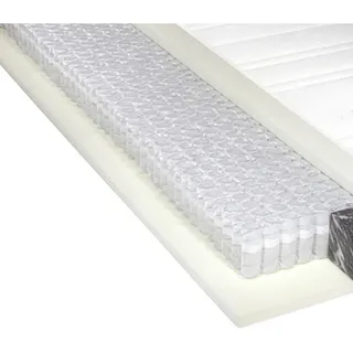 Novel Taschenfederkernmatratze , Weiß , Textil , H2 + H3 , rechteckig , 160x200 cm , Made in Germany , Härtegradauswahl, Über- und Sondergrößen erhältlich, Bezug abnehmbar/waschbar, Ober- und Unterseite versteppt, wendbar, optimale Belüftung, für verstellbare Lattenroste geeignet, atmungsaktiv, aktive Schulterzone, alternative Größen erhältlich, orthopädische Matratze , Schlafzimmer, Matratzen, Taschenfederkernmatratzen