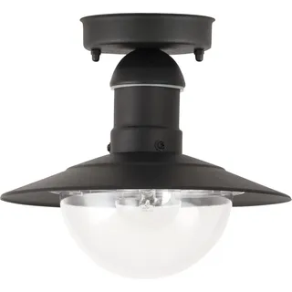 Rabalux 8716 Außendeckenleuchte Oslo, E27, schwarz, rund, ø240mm - Schwarz