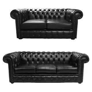 Chesterfield Sofagarnitur 3+2 Sitzer Couch Sofa Polster Garnitur Komplett Set