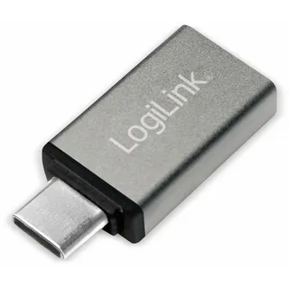Logilink AU0042 – USB-C Stecker (USB 3.2 Gen1) Adapter auf USB-A (USB 3.0) silber