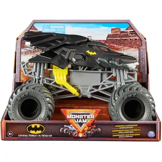 Spin Master Monster Jam, offizieller Batmobile Monster Truck, Metall-Spritzguss-Fahrzeug zum Spielen und Sammeln im Maßstab 1:24