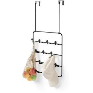Umbra Wandgarderobe Estique Schwarz/Walnuss