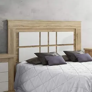 Homey Bett-Kopfteil Diana, praktisch und elegant, einfache Montage, Holz, Cambria-Weiß, 160 x 120 cm (Bett 135-140-150)