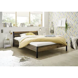 Pol-Power Marseille Futonbett 140 x 200 cm - Modernes Jugendzimmer Bett in Old Style Optik - 147 x 74 x 216 cm (B/H/T)