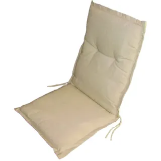 VERDELOOK Niedriges Rückenkissen mit Rüsche, 90x48x5 cm, Ecru