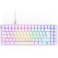 NZXT Function 2 MiniTKL - 2024 Optische Tenkeyless Gamingtastatur | RGB beleuchtet | 8K-Abfragerate | Lineare Opt. Switches | Einstellbare Auslösung | Hot-Swap | Gaming Keyboard | Weiß DE (QWERTZ)