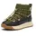 Damen Slip-ON Mode-Stiefel Utility Green Black 41 EU