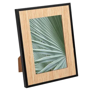 walther design Bilderrahmen Good Portraitrahmen, 13x18 cm, Natur/schwarz, RF318B