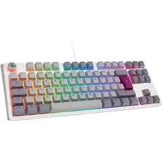 Ducky One 3 Mist Grey TKL Gaming Tastatur, RGB LED - MX-Brown (DE, Kabelgebunden), Tastatur, Grau