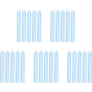 Butlers Stabkerze (25er Set) Rainbow , Hellblau , Paraffin , 2.2x18x2.2 cm , Dekoration, Kerzen & Kerzenhalter