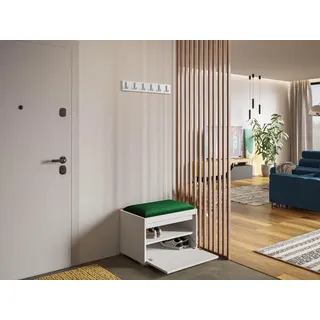 Mirjan24 Garderobenset Grawis 60 Grün/Weiß