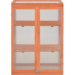 vidaXL Gewächshaus-Schrank Holz 75x47x109 cm - Braun