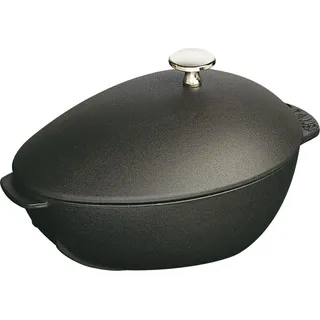 ZWILLING STAUB SPECIALITIES, 2 l, Schwarz, Keramik, Gas, Halogen, Induktion, Versiegelte Platte, Eisenguss, Eisenguss, Schwarz - Schwarz