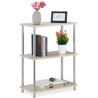 Relaxdays Standregal 76 x 60 x 30 cm Natur
