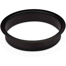 SOTECH Waschtisch Durchwurfring Edelstahl matt schwarz lackiert Ø 210 mm Höhe 41,5 mm zum Einbau in Waschtisch oder Arbeitsplatte Abfalldurchwurf-Ring