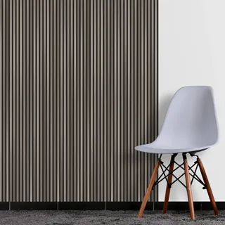 queence Fototapete »Paneele in Holzoptik« 3D-Optik   Holz   bedruckt   clean   gestreift   seidenmatt glatt Wandpaneele, selbstklebend, Tapete, Sticker, Wanddeko, Holzoptik, braun