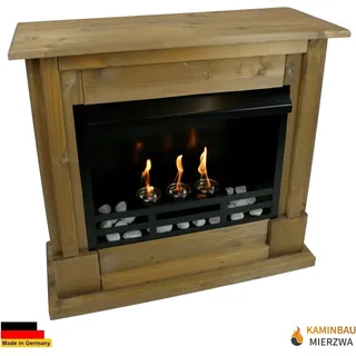 Ethanol und Gelkamin Kamin Modell Rafael Premium Eiche - Braun
