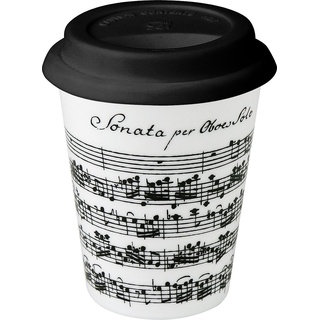 Könitz Coffee-to-Go Tasse – Vivaldi Libretto – Weiß