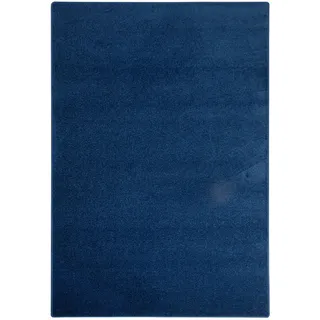 Steffensmeier Teppich Ibiza | Wohnzimmerteppich | Stilvoll | pflegeleicht, | Jugendteppich | Blau, Größe: 160x160 cm