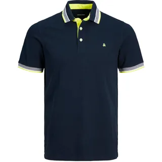 Jack & Jones Poloshirt »JJEPAULOS POLO SS NOOS«, mit Logo Stickerei, blau