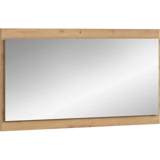 xonox.home – Spiegel Drive 110x60x6 cm in Artisan Oak Nachbildung – Moderner Garderobenspiegel mit Holzoptik für Garderobe & Flur – Wandspiegel stilvoll & raumsparend