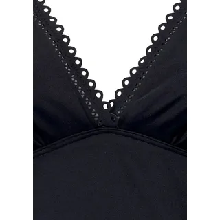 S.Oliver Bügel-Tankini-Top Damen schwarz Gr.38 Cup D