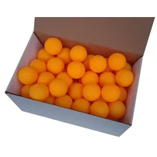 Der Sportler GmbH 75 Tischtennisbälle 38mm ohne Aufdruck orange stabiles Material