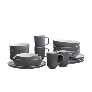 Ritzenhoff & Breker Jasper Kombiservice 16-tlg. grau unifarben
