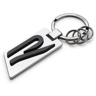 Volkswagen 5H6087010 Schlüsselanhänger R Metall Silber/Chrom/Schwarz, M