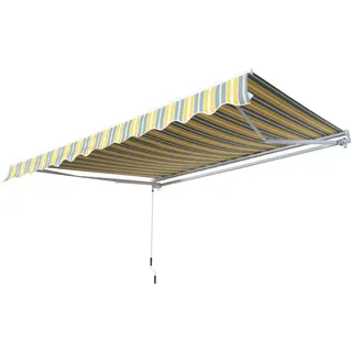 Outsunny Markise 295 x 245 cm gelb