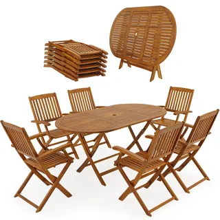 Garten-Sitzgruppe Boston 7-tlg Akazienholz