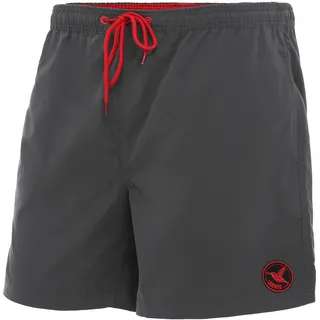 Ladeheid Badehose Herren Bequeme Badeshorts Lang mit Seitentaschen und Schnürchen, Badeshorts Herren mit Netzfütterung – Perfekt für Sommer, Strand und Schwimmbad – LA40-128 (Graphit, 3XL)