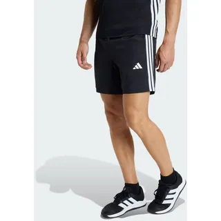adidas Workout Essentials Base 3 Stripes Woven Short, Black/White, XL