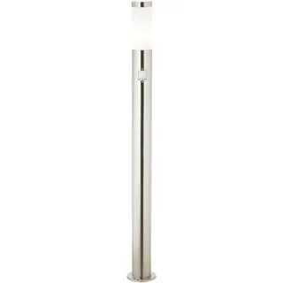Brilliant Außenstandleuchte Edelstahl 80 cm inkl. Bewegungsmelder silber