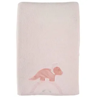NOUKIE'S Wickelauflage mit Bezug – Popsie, Gigi & Louli – Triceratops – Rosa