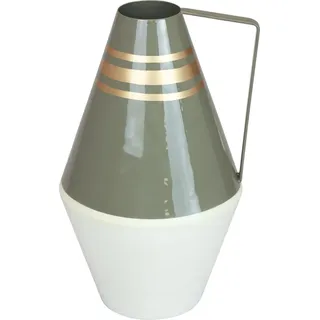 Nostalgische Metallvase mit Henkel für Trockenblumen und Dekoideen