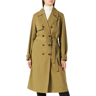 The Drop Damen Noa Trenchcoat, Martini Olive, L