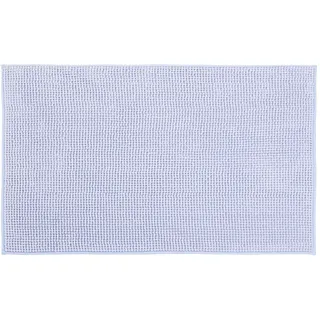 Gözze Badematte »Chenille« Höhe 15 mm rutschhemmend beschichtet fußbodenheizungsgeeignet Badteppich, Uni Farben, besonders weich durch Microfaser, waschbar, silberfarben