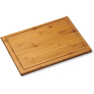 KESPER 58102 Tranchierbrett aus FSC-zertifiziertem Bambus, 44 x 32 x 1.8 cm, Braun