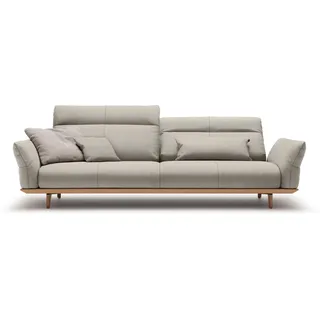 Creation BY ROLF BENZ 4-Sitzer "CR.460 Designsofa, erstklassiger Sitzkomfort, verst. Rückenlehne" Sockel in Eiche, Füße Eiche natur, Breite 248 cm, graubeige, natur 044, 20