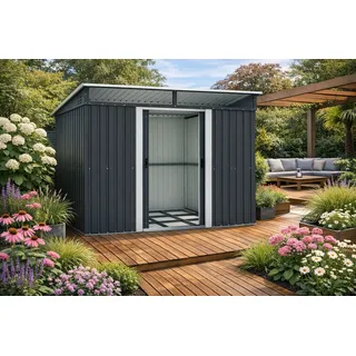 Konifera Metallgerätehaus 2,00 x 1,00 m Grau