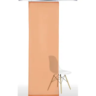 LIEDECO Schiebegardine Klettband 60 x 245 cm Orange