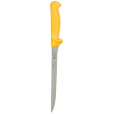 Victorinox, Swibo, coltello da cucina, coltello da pesce con lama normale flessibile, colore giallo, lunghezza della lama 20 cm, in acciaio, colore nero