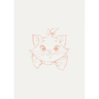 Komar Bild »Majestic Marie« Disney 1 Stk. tlg. Wandbild zur Dekoration im Kinderzimmer - ohne Rahmen, rosa