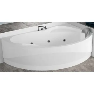 Novellini Vogue Hydro 165x85cm Badewanne Hydro Rund Ecke Recht Wasserhahn